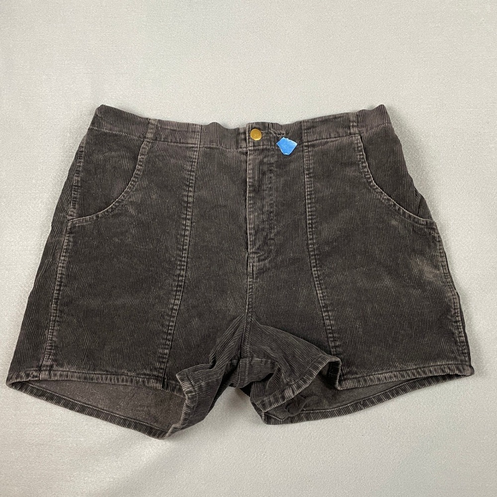 Vintage 80s Fast Breakers Black Corduroy Surf Skate Shorts Mens 32 Grunge Beach